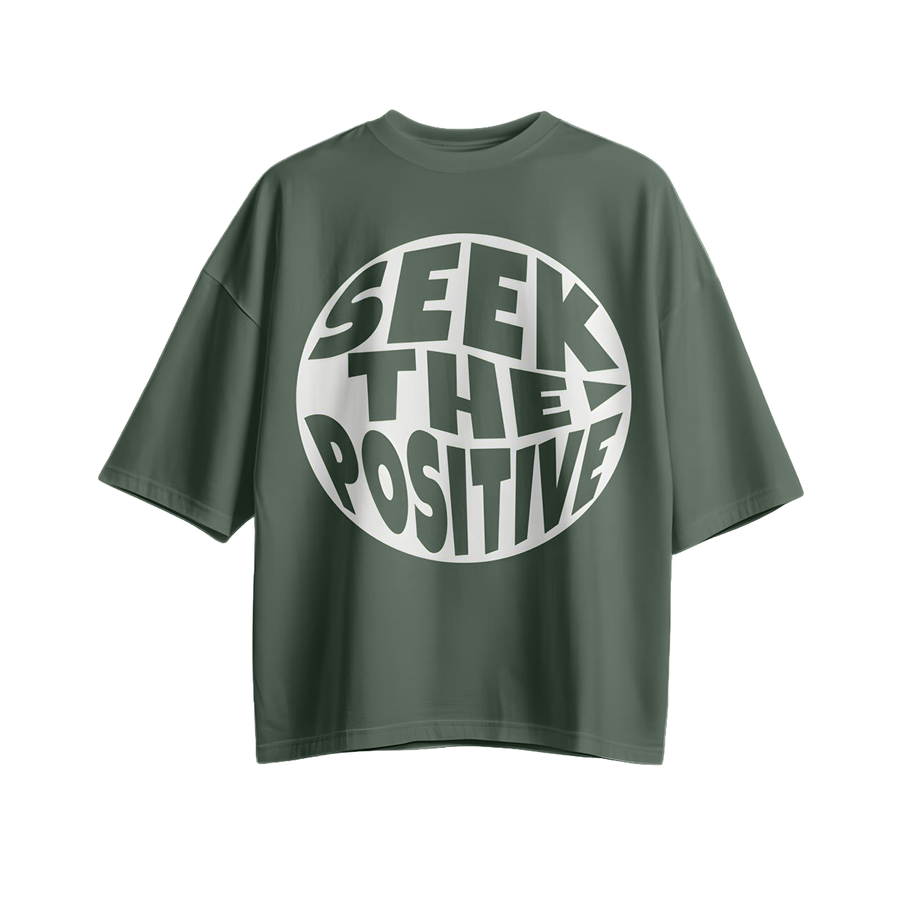 Seek the Positive - Olive Green
