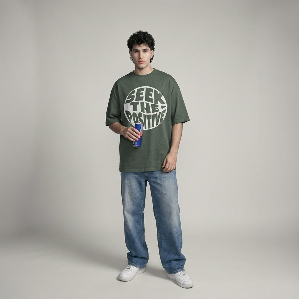 Seek the Positive - Olive Green
