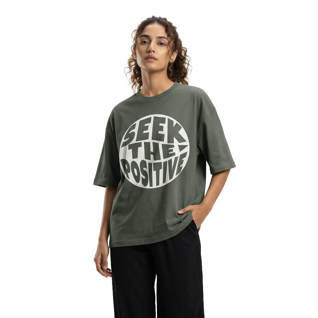 Seek the Positive - Olive Green